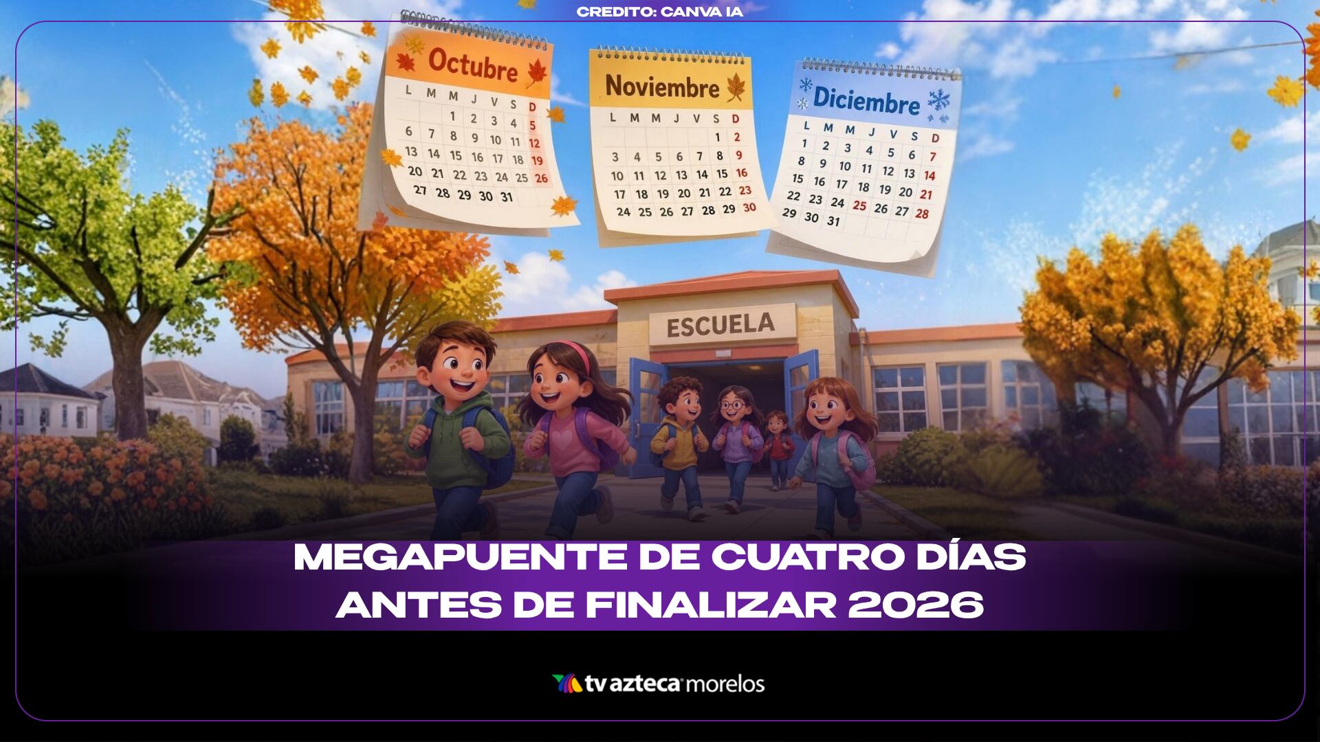 Megapuente de cuatro días antes de finalizar 2026