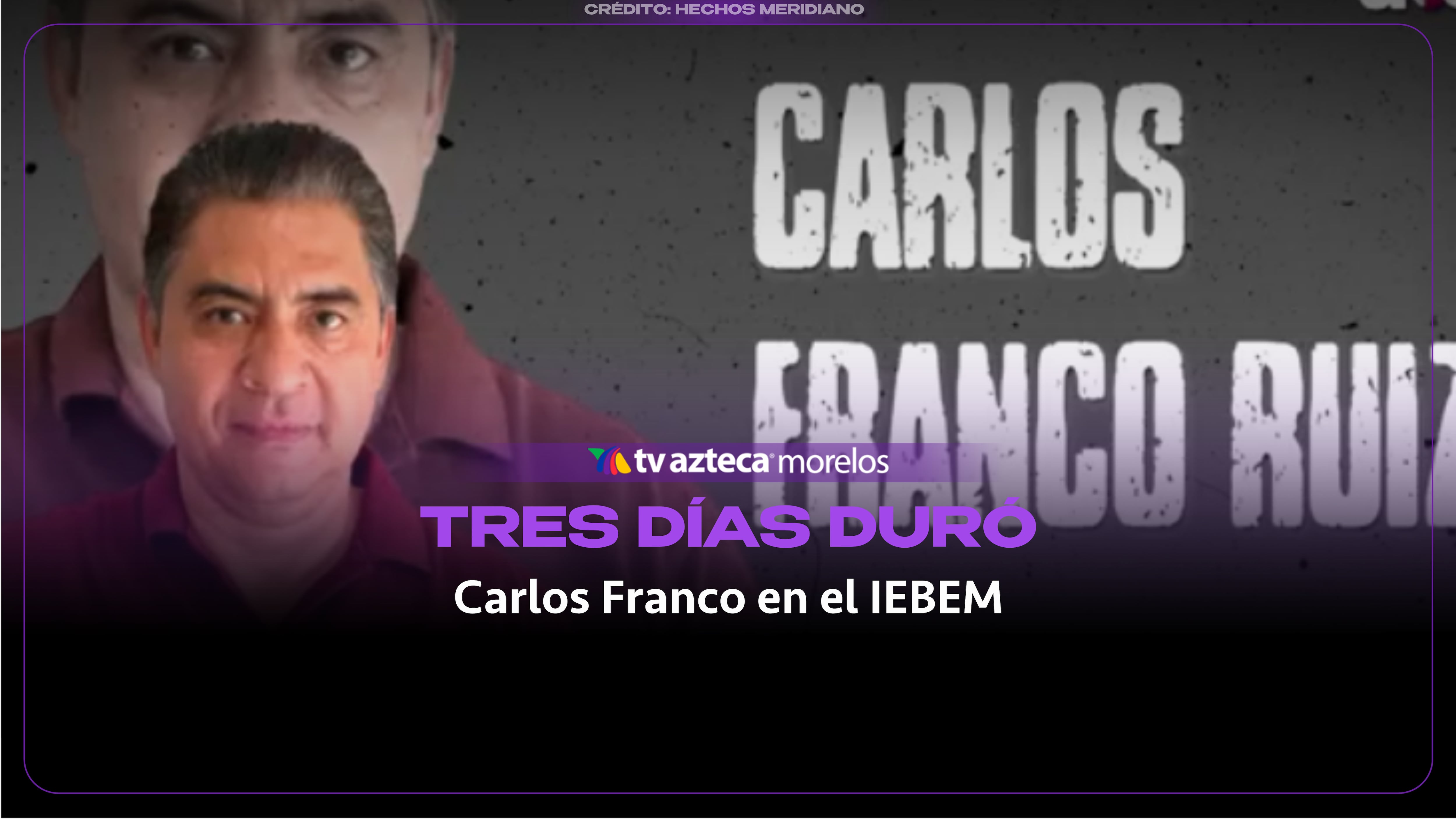Carlos Franco renuncia al IEBEM tras tres días en el cargo y señalamientos en su contra