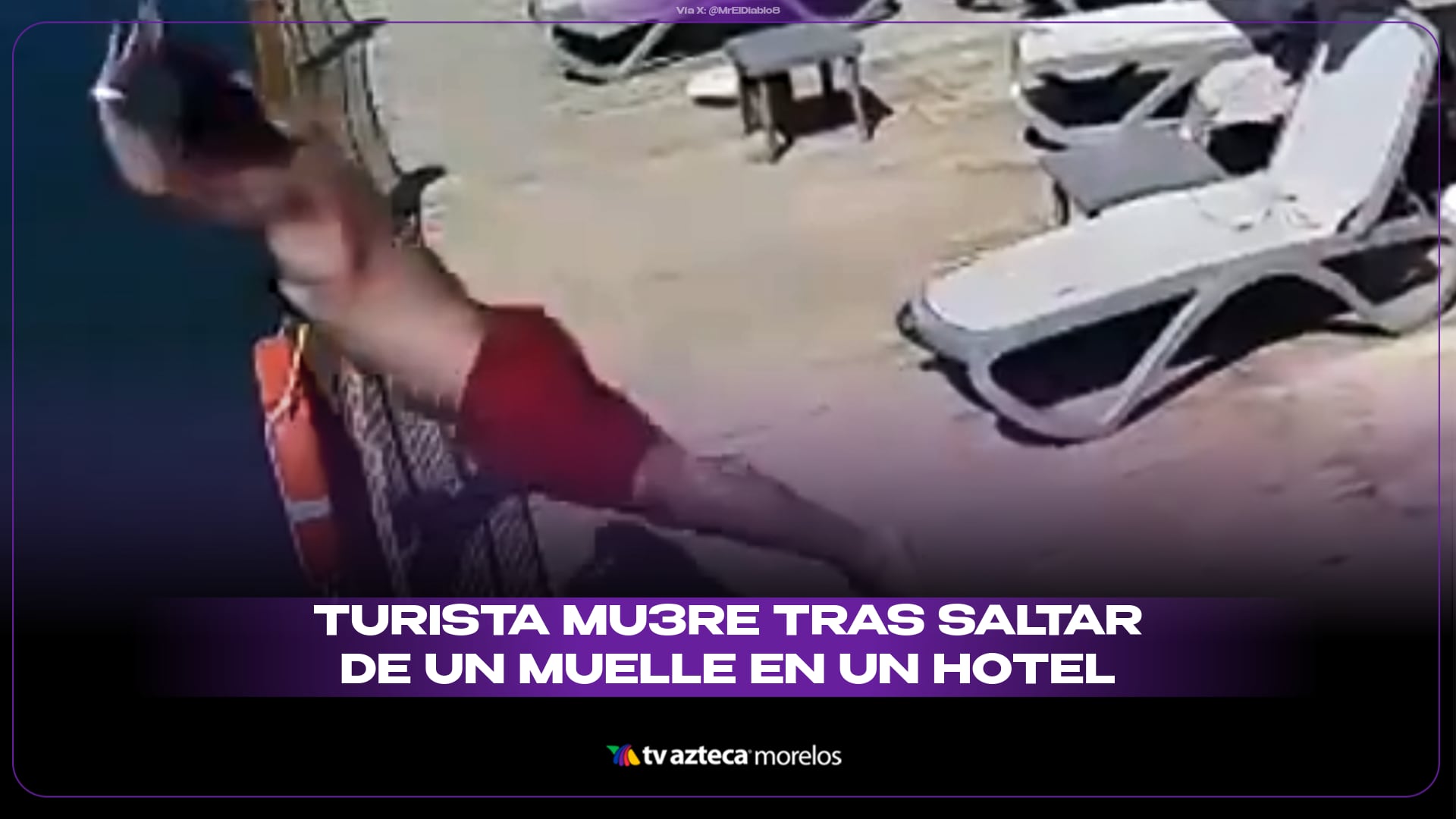 Turista muere tras saltar de cabeza desde el muelle de un hotel en Turquía