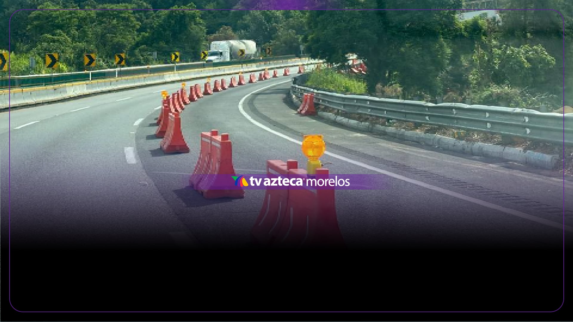 ¡Toma precauciones! Reducen carriles en la autopista México-Cuernavaca; esto pasó