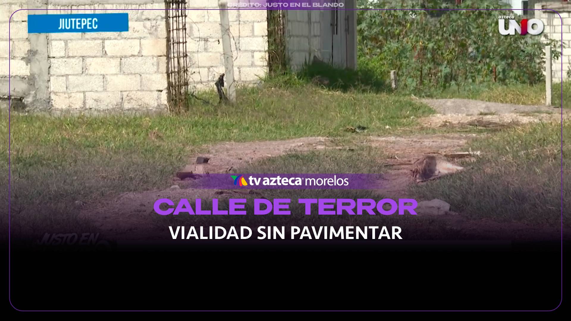 Tierra, piedras y desniveles son parte de las calles de terror en Jiutepec