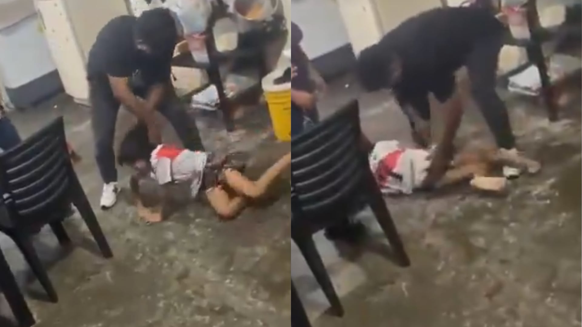 VIDEO FUERTE | Captan brutal agresión de un padrastro a su hija de 7 años