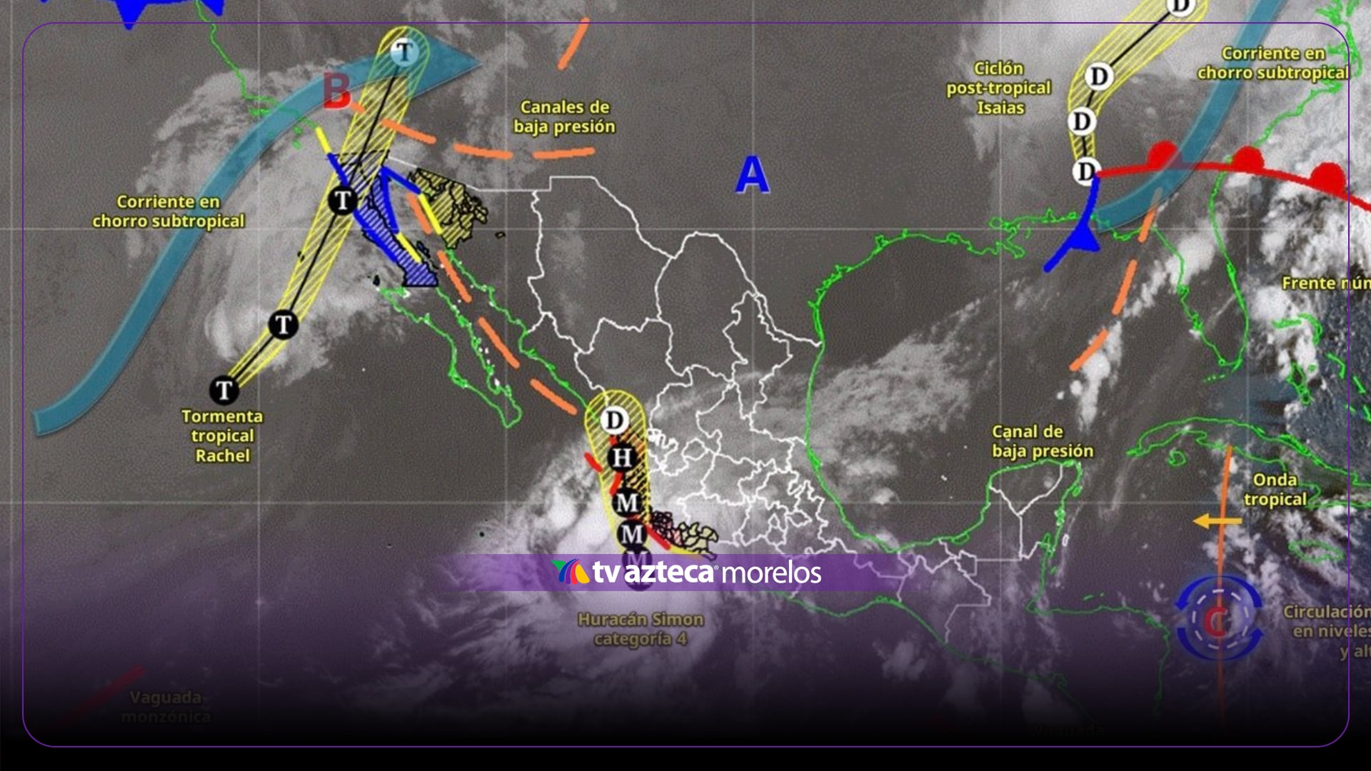 Huracán Simon se fortalece y alcanza la categoría 4; a esta hora tocará tierra