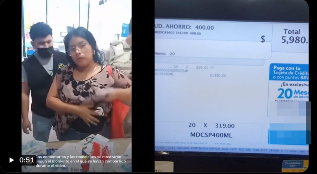 mujer robando en buen fin