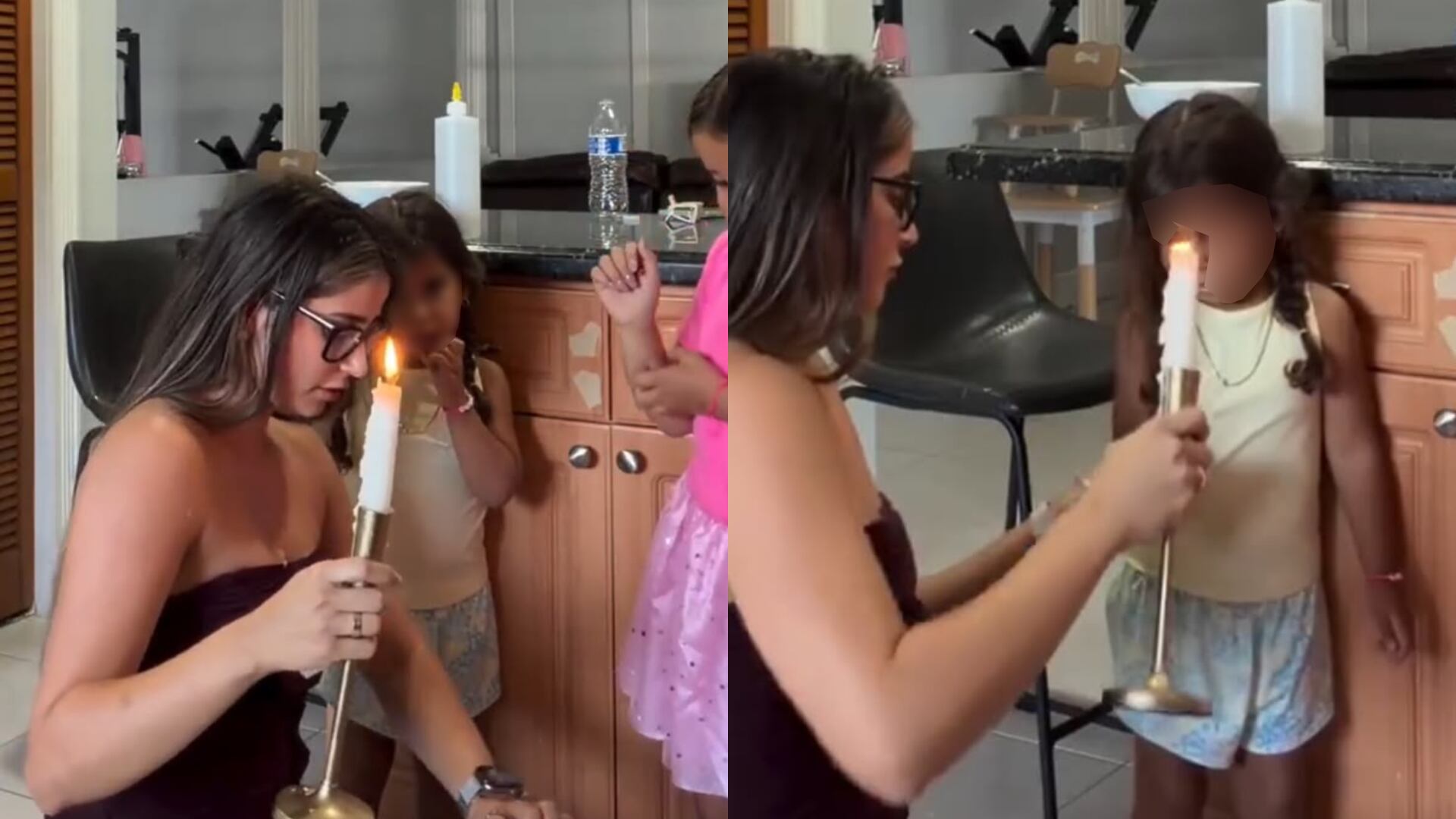 VIDEO FUERTE | Detienen a famosa influencer tras verter cera caliente sobre sus hijas pequeñas
