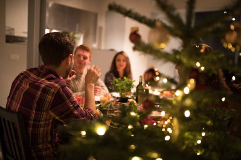 cena navidad familia