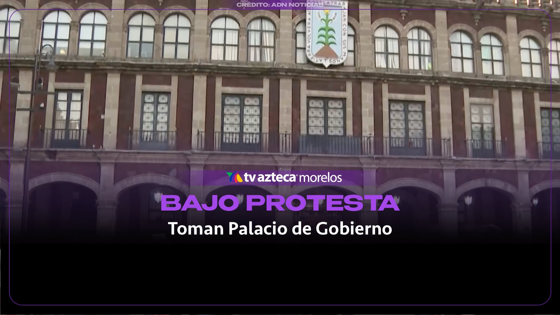Otra vez, Palacio bajo protesta