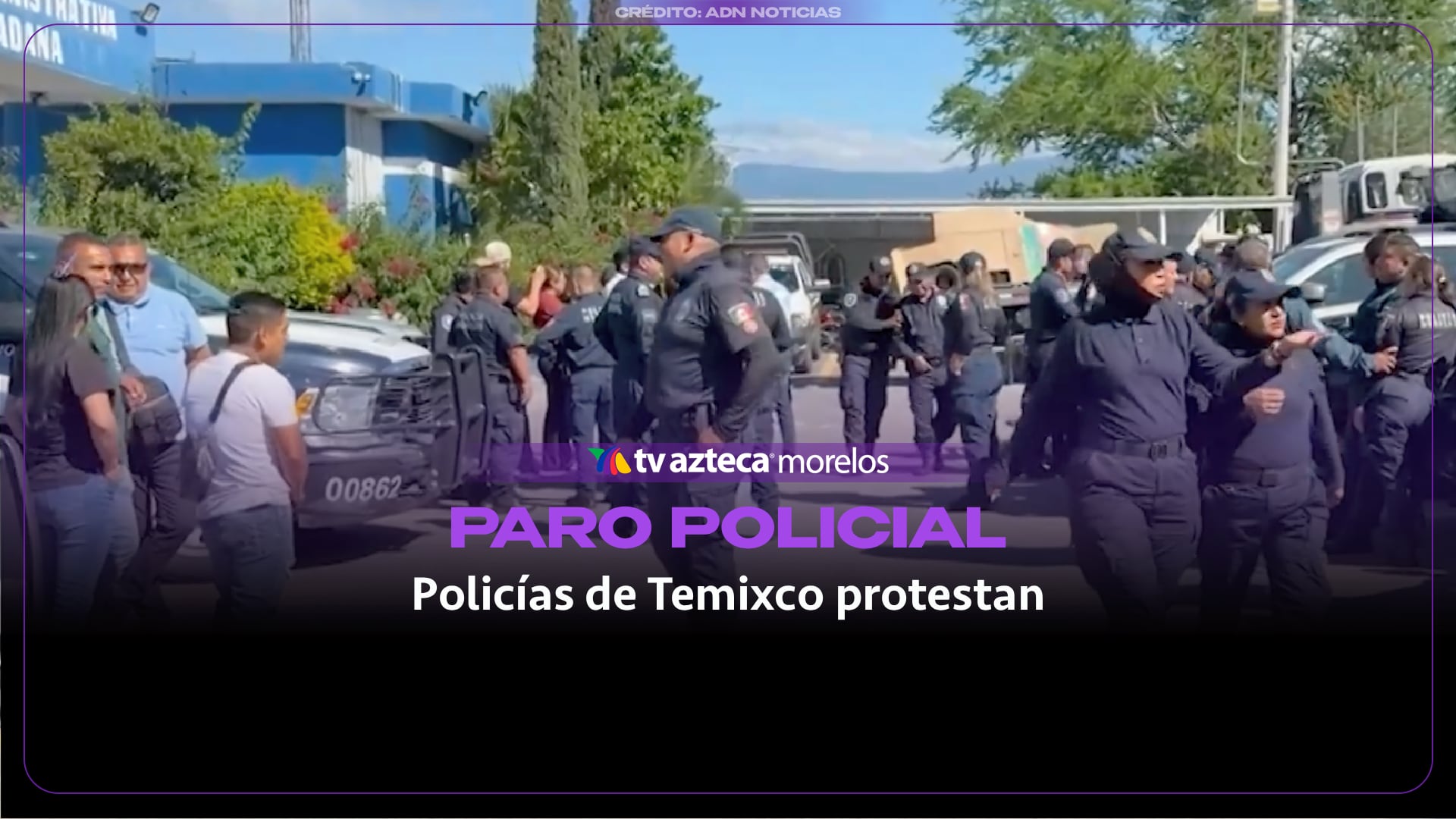 100 policías exigen aumento salarial y mejores condiciones