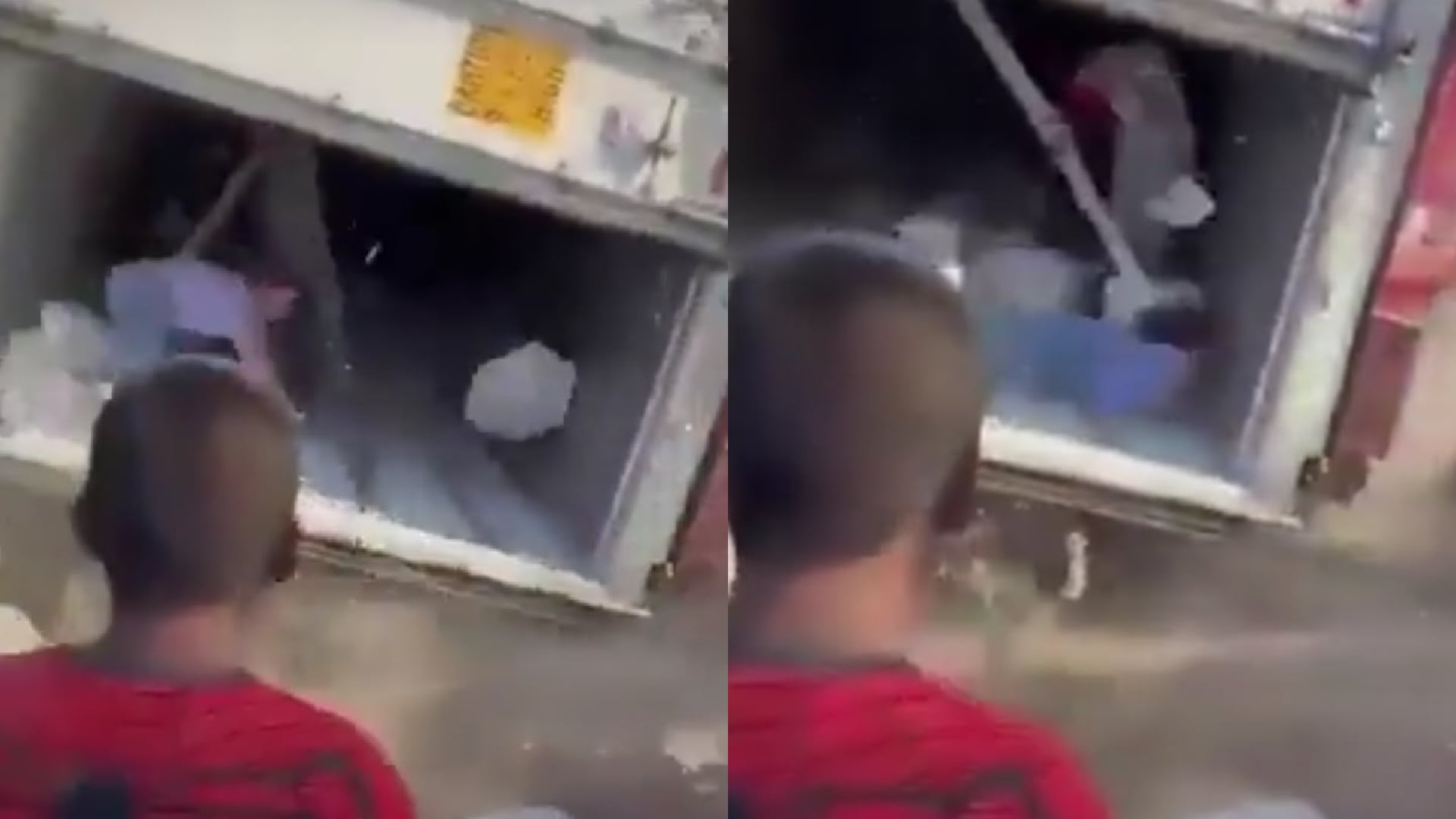 ¡KARMA INSTANTÁNEO! Mujer termina herida durante rapiña en Villa de Reyes (+VIDEO)
