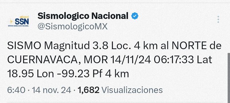 sismo en Cuernavaca