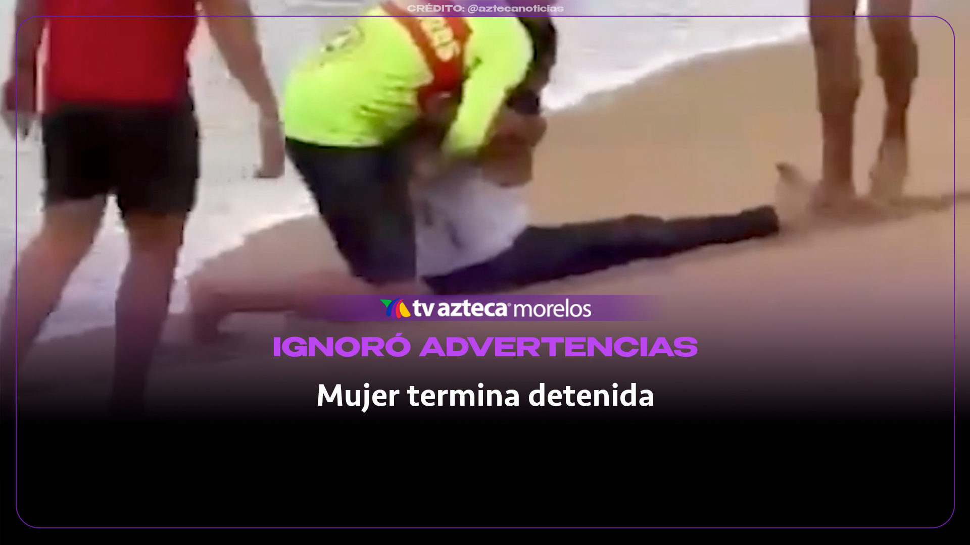 ¡IGNORÓ LAS ADVERTENCIAS Y TERMINÓ DETENIDA!