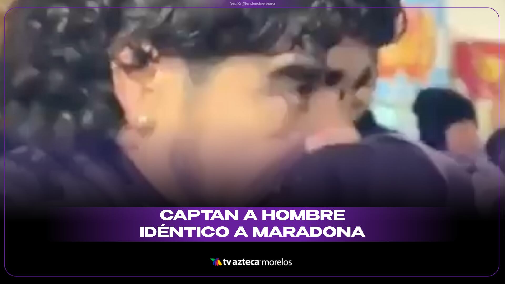 ¡Son idénticos! Captan a hombre que parece Diego Maradona