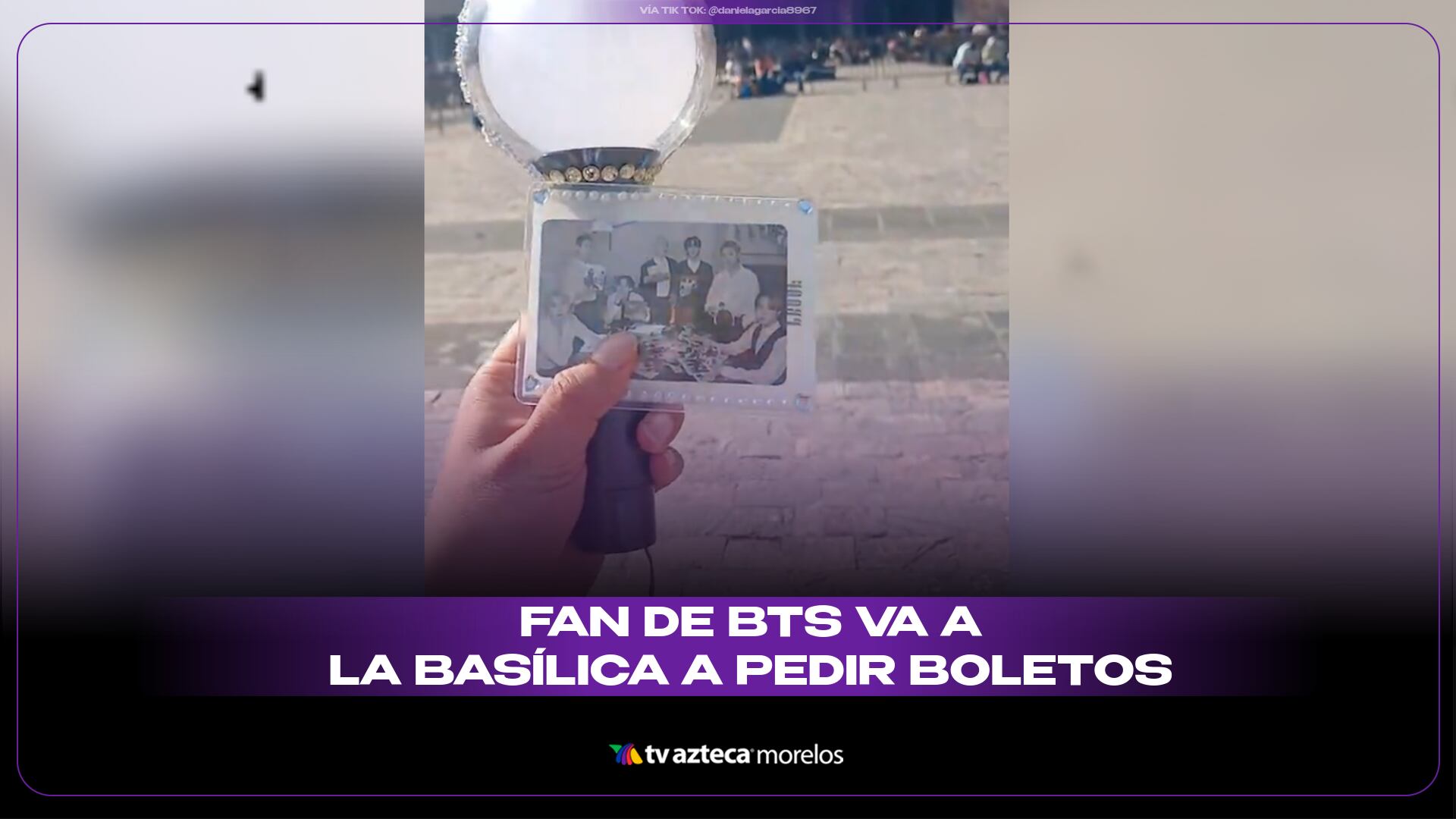 Fan de BTS va a la Basílica para pedir boletos