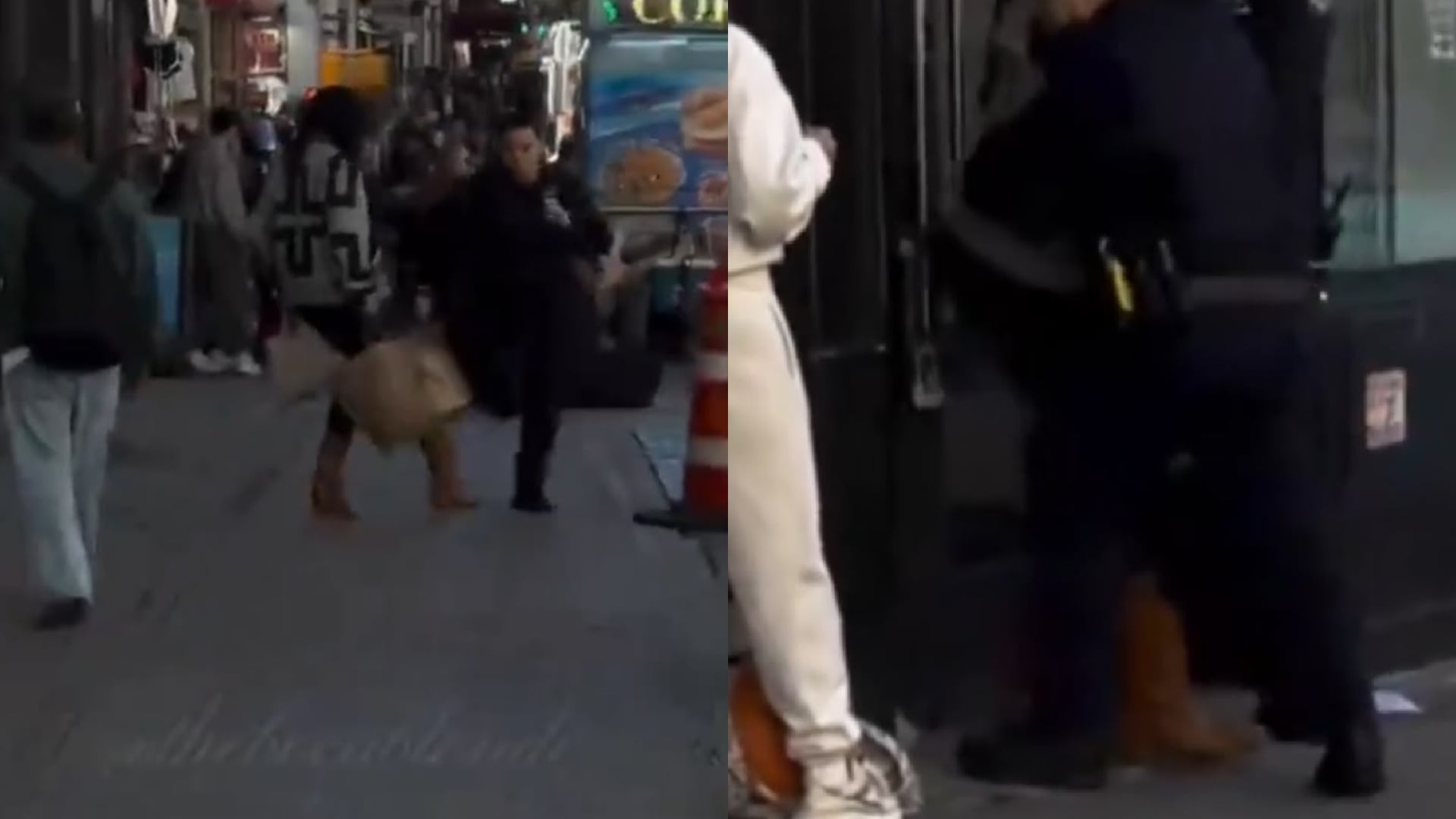 VIDEO | Policía detiene a mujer que derriba a agente durante persecución