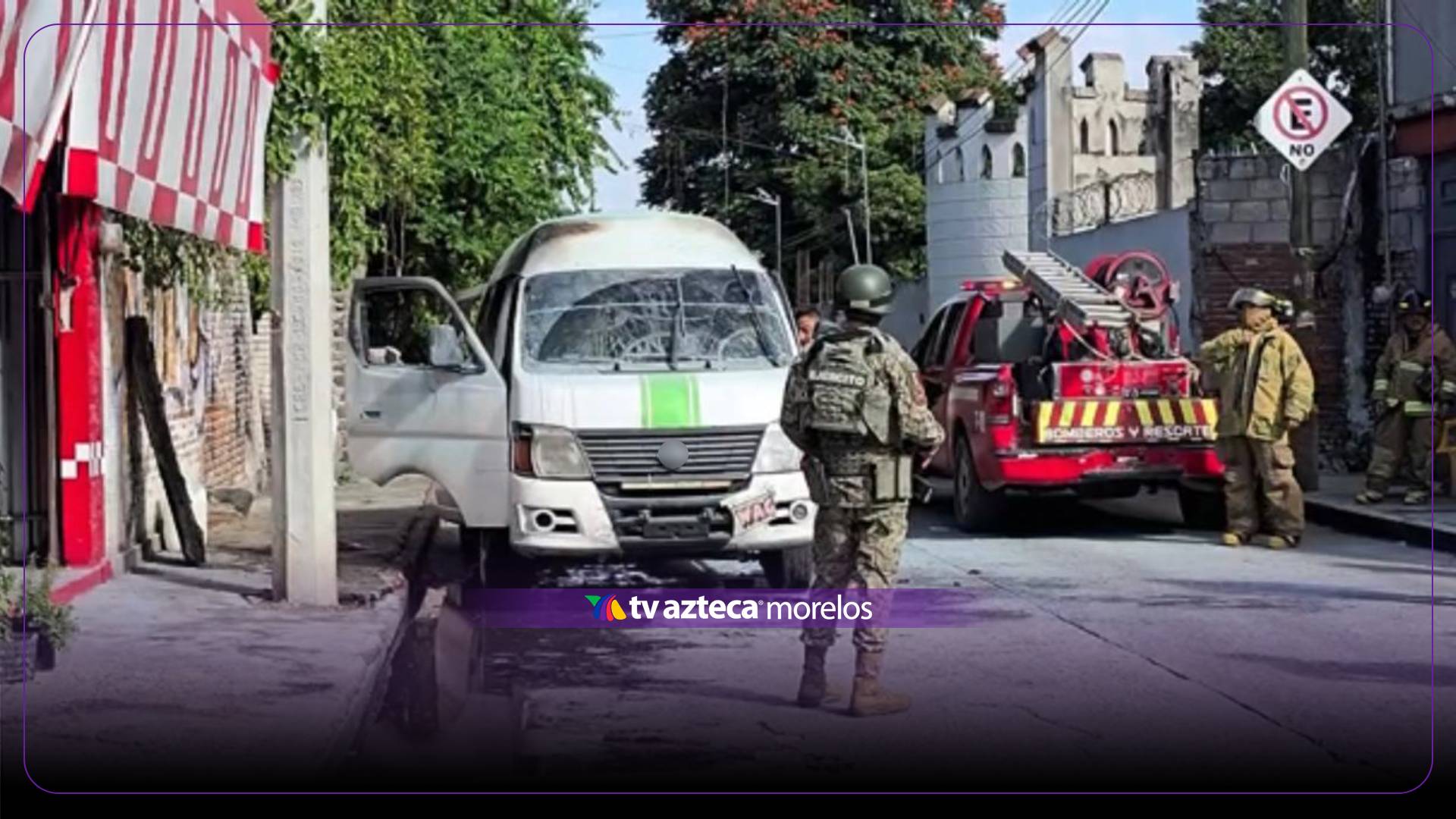 Al menos cuatro unidades de transporte público fueron incendiadas en zona oriente de Morelos.