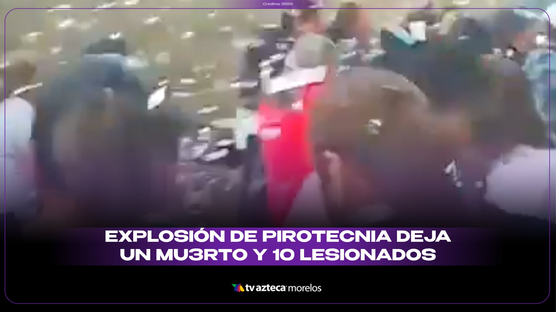 Explosión de pirotecnia deja un muerto y 10 lesionados