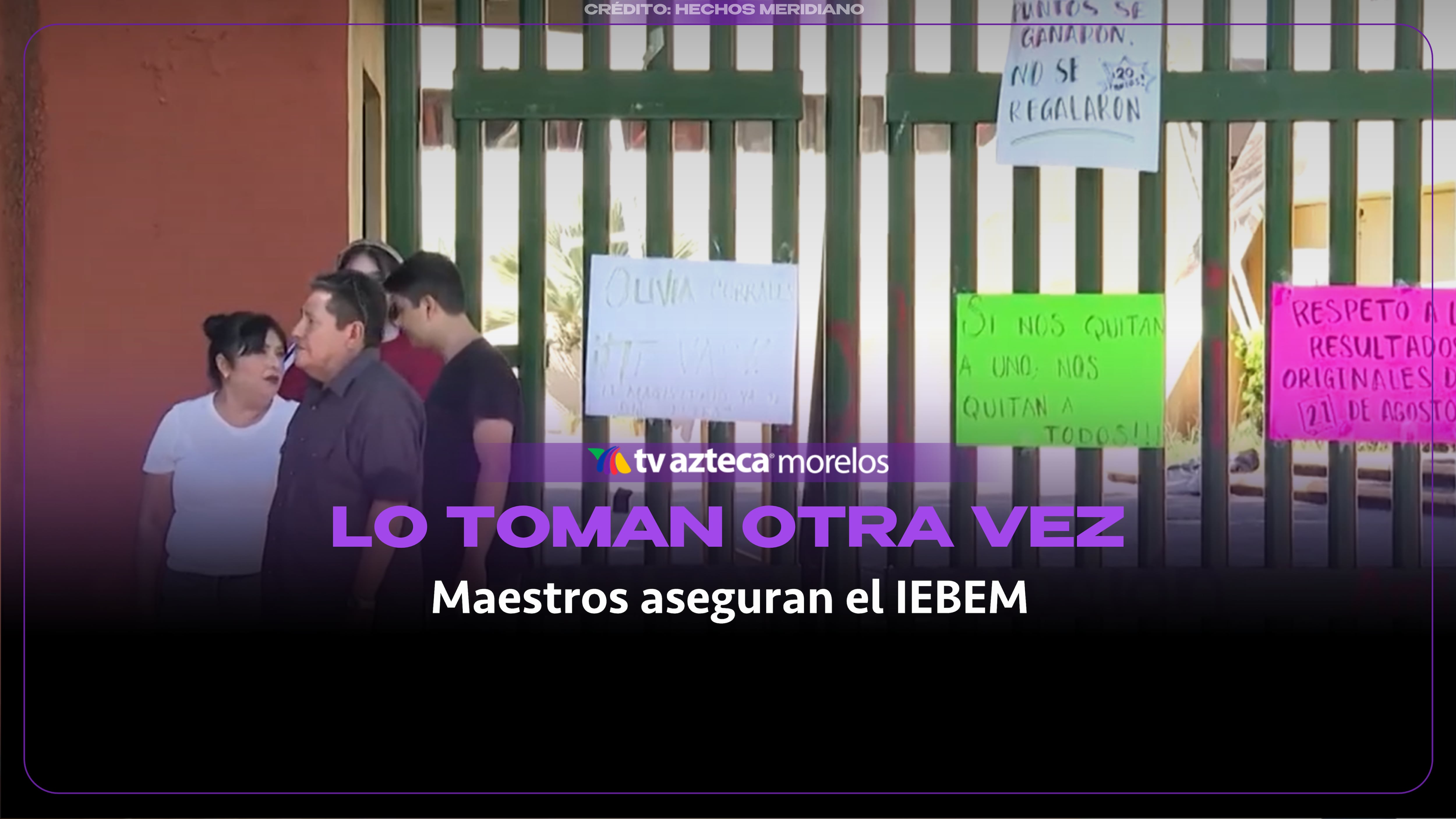 Docentes mantienen tomado el IEBEM mientras nombran a un nuevo encargado de despacho