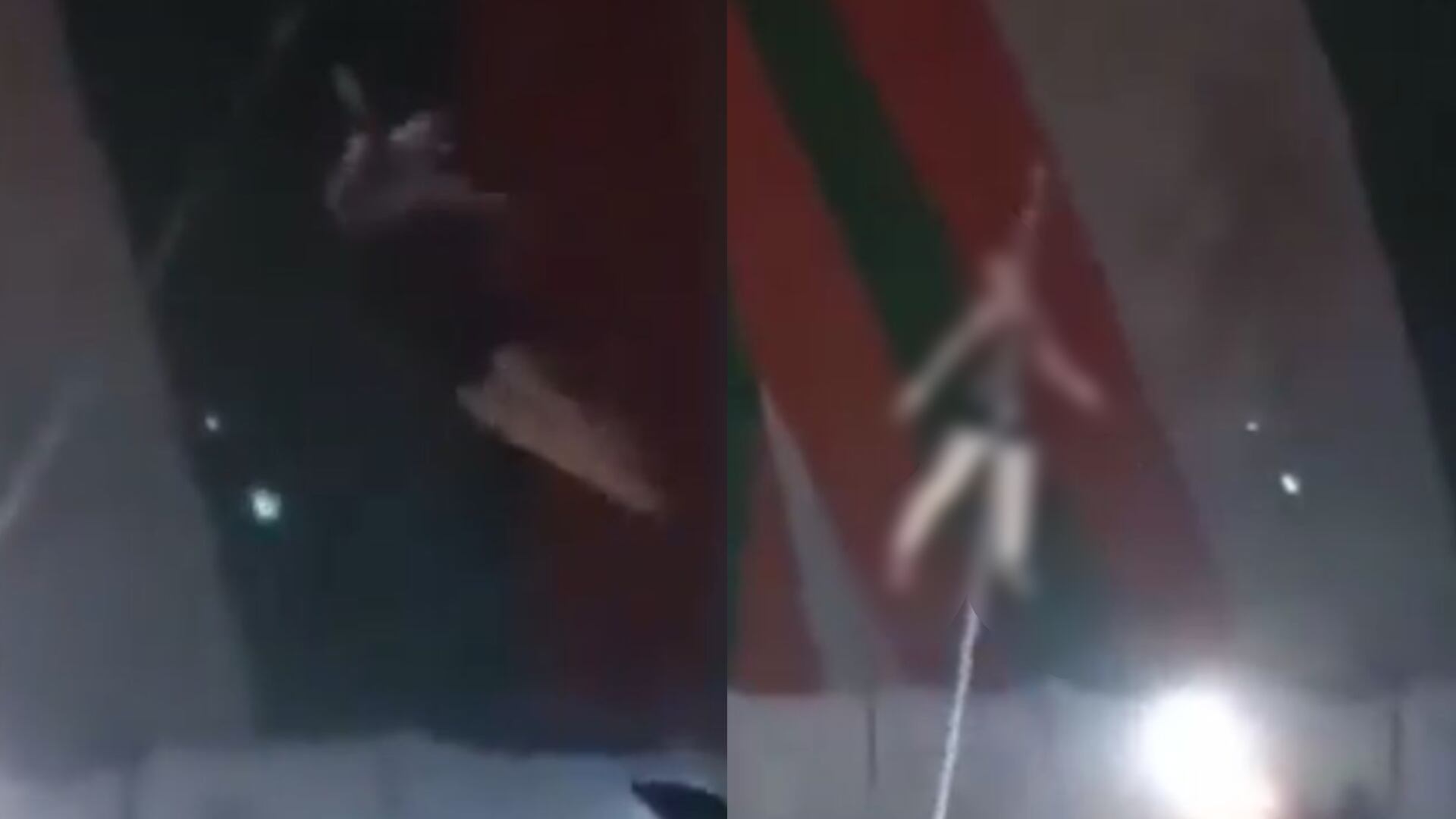 VIDEO FUERTE | Mujer muere durante acrobacia de circo; función era transmitida en vivo 