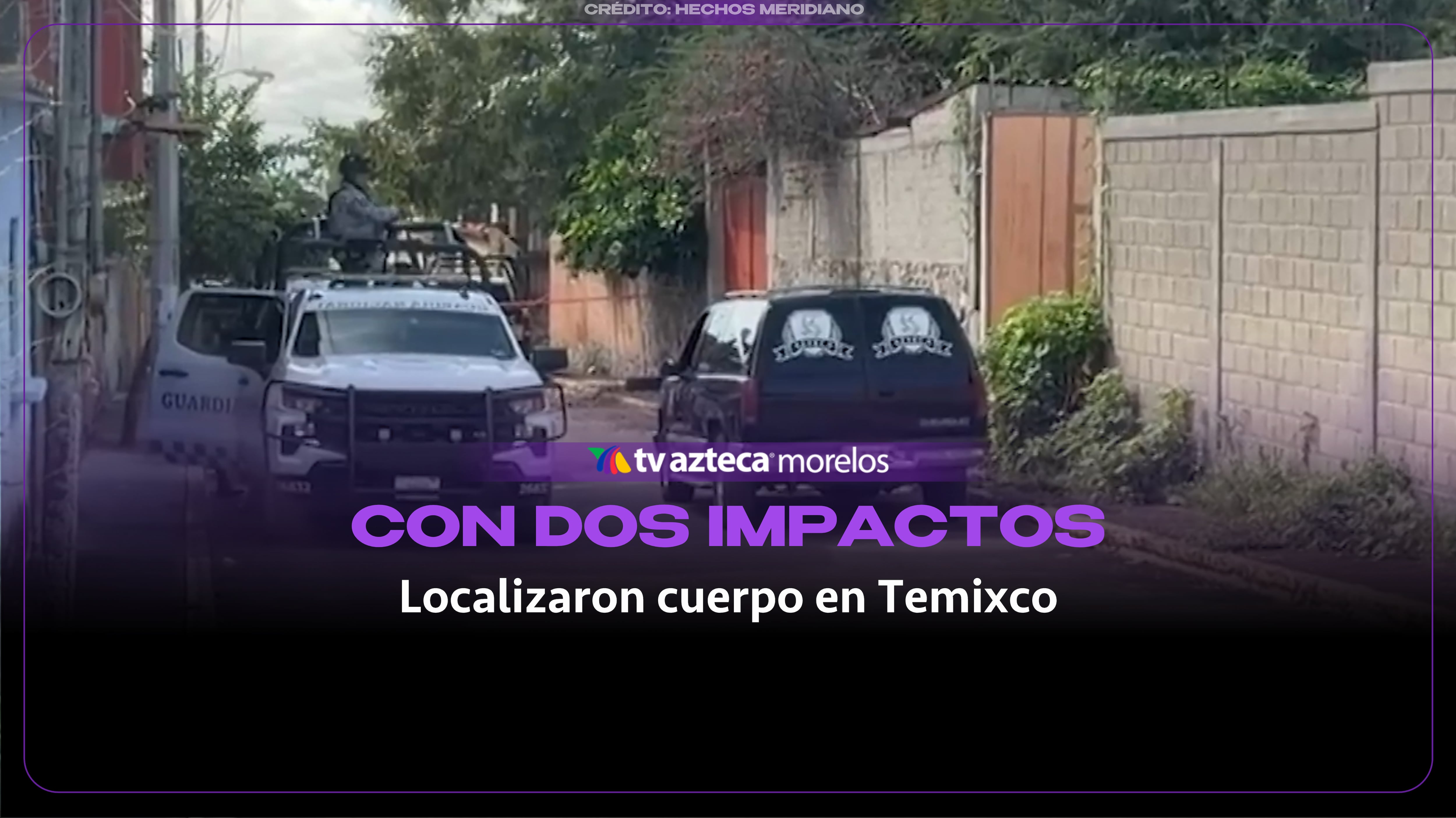 Hallan a un hombre maniatado y con impactos de bala en Temixco