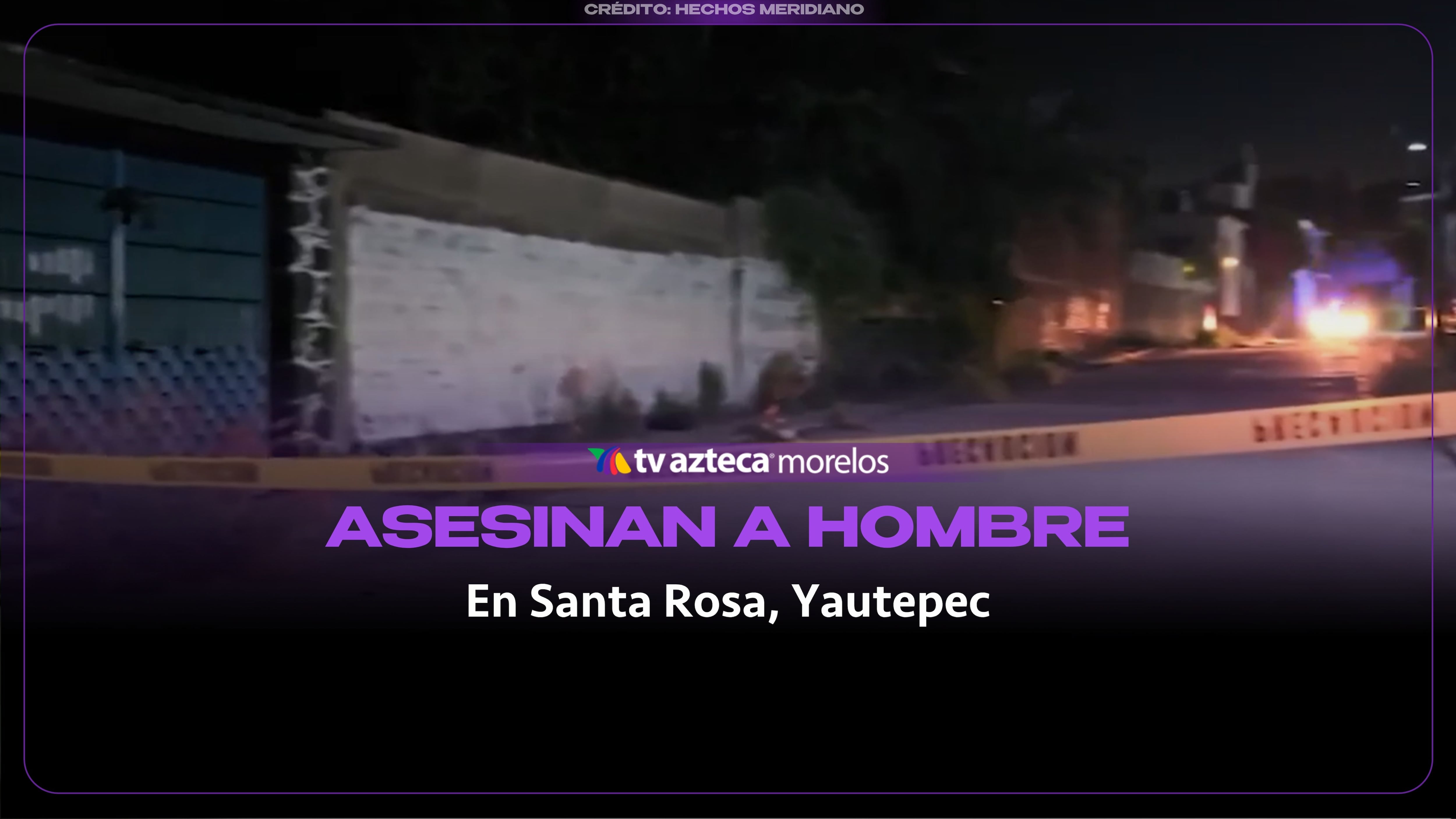 Asesinan a balazos a un hombre en Santa Rosa Oaxtepec, Yautepec
