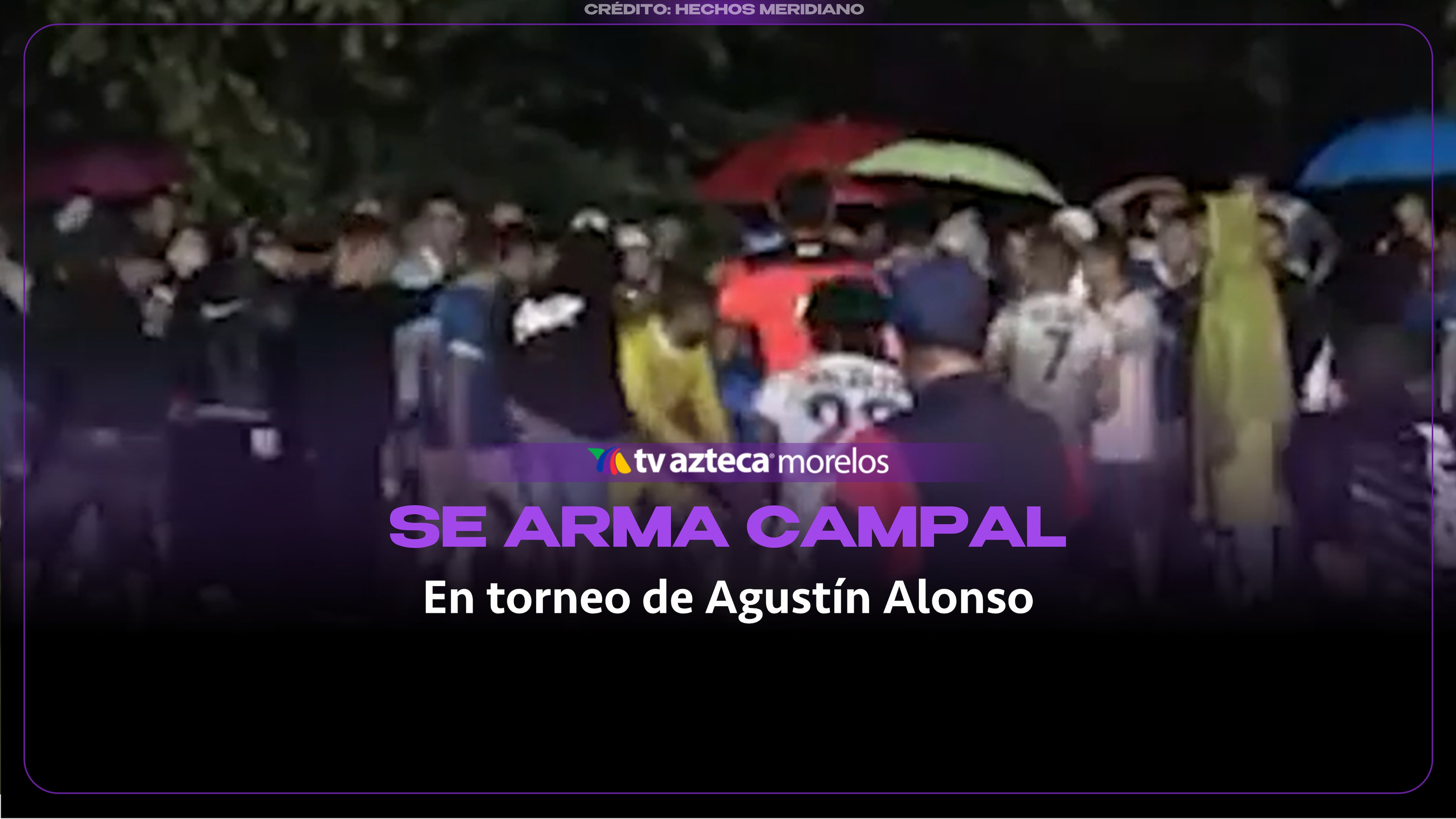 Suspenden partido del torneo de Agustín Alonso tras agresión entre futbolistas en Morelos