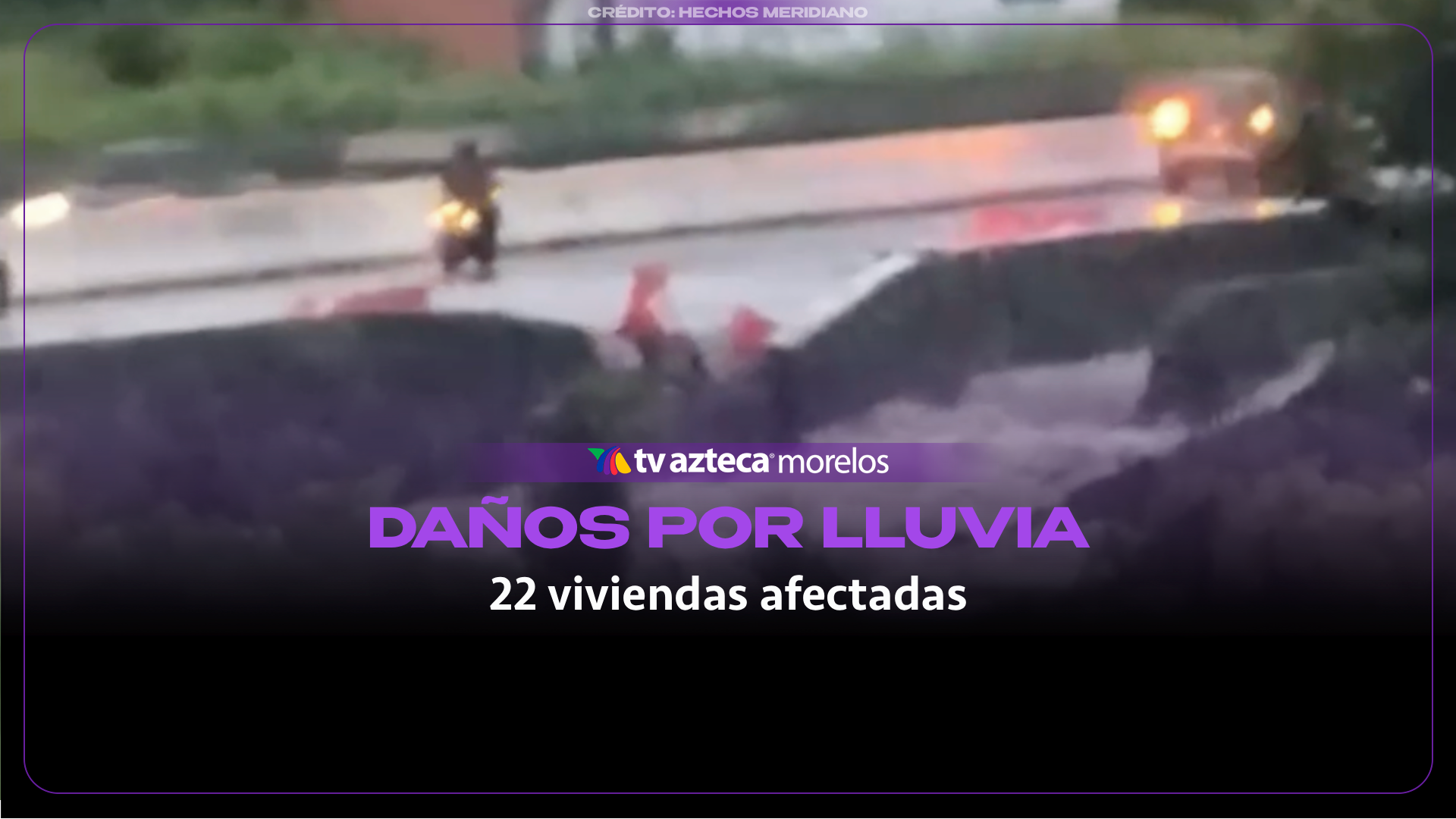 22 viviendas afectadas por las lluvias